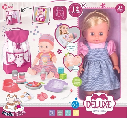 Picture of 14IN DOLL BACKPACK SET WITH DRINK /PEE