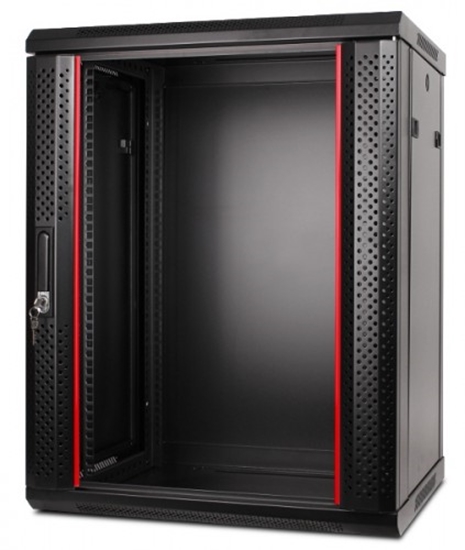 Picture of 15U 19'' Sienas komutācijas skapis/ 600 x 450 x 768mm/ Melns/ Nesalikts