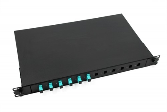 Picture of 19" Fiksēts Optiskais komutācijas panelis ar kaseti, 12 port SC simplex / LC duplex