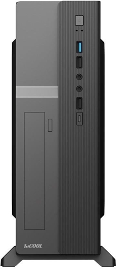 Изображение 1stCOOL skí COMPACT 1, Micro Tower, AU, USB 3.0, USB-C, CR, 1x 80mm Fan, erná