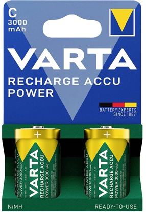 Attēls no 1x2 Varta Recharge Accu Power C Baby 3000 mAh