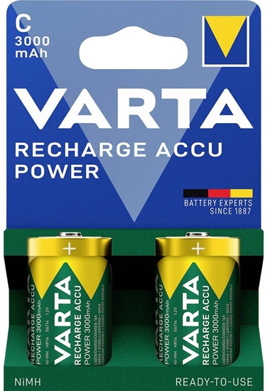 Picture of 1x2 Varta Recharge Accu Power C Baby 3000 mAh