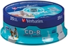 Picture of 1x25 Verbatim CD-R 80 / 700MB 52x Speed, Data Life plus print.