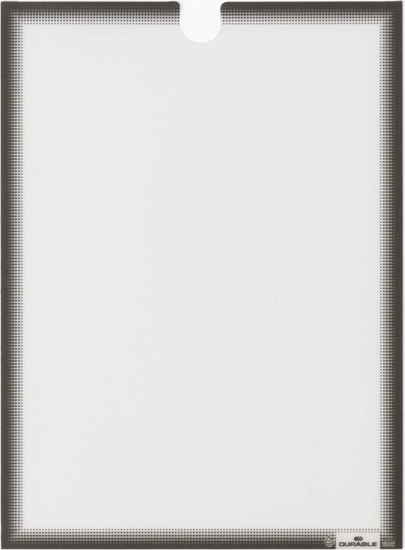 Picture of 1x5 Durable Document Holder DIN A4 self-adhesive grey 400657