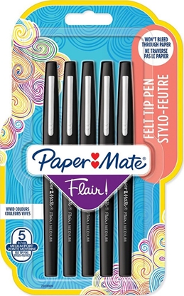 Изображение 1x5 Paper Mate Flair Felt Tip Pen  M 0,7 mm black
