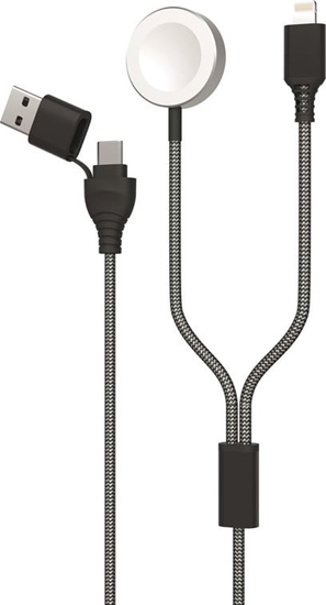 Picture of Kabel USB 2GO USB-A + USB-C - MagSafe 1 1.8 m Szary (797385)