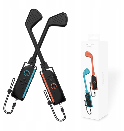 Picture of 2x Kij Kijek Do Golfa Golf Na Joy-con Do Nintendo Switch 2 Do Mario Golf / 2x Czarny / Jys-ns2265