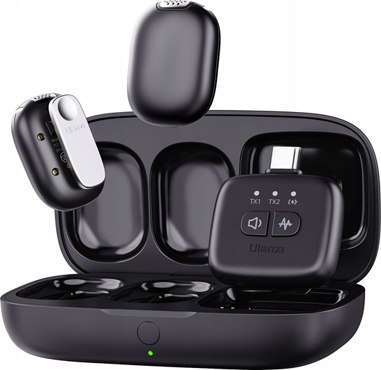 Picture of 2x Mikrofon Bezprzewodowy 3w1 na USB-C Lightning Mini Jack 3,5mm / ULANZI A30