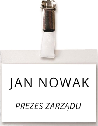 Изображение 3L Identyfikatory 3L 74x104mm (+wkadki) z klipsem (50)