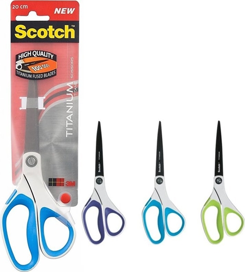 Picture of 3M Noyczki biurowe SCOTCH®, tytanowe, 20cm, mix kolorów