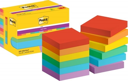 Picture of 3M Post-It 7100258794, Square, Multicolour, Paper, 47.6 mm, 47.6 mm, 90 sheets