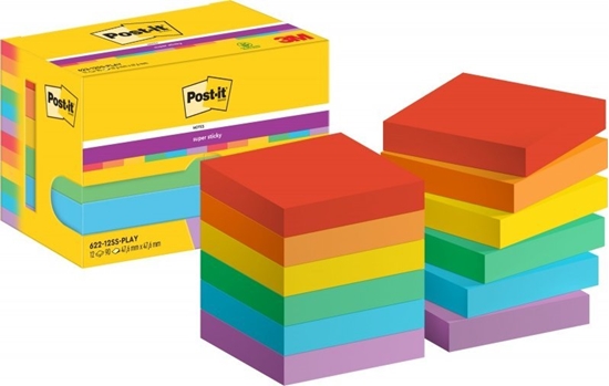 Picture of 3M Post-It 7100258794, Square, Multicolour, Paper, 47.6 mm, 47.6 mm, 90 sheets