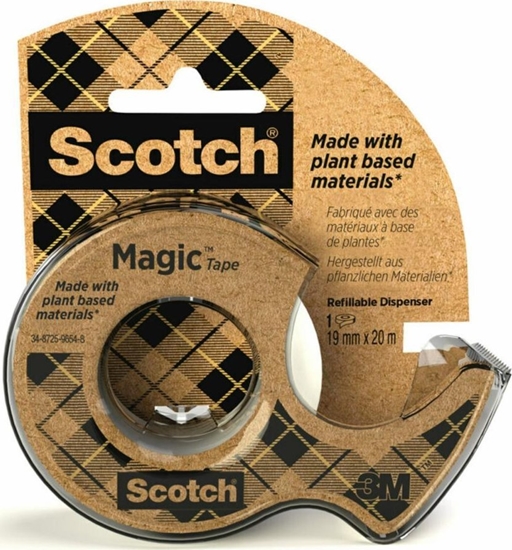 Picture of 3M Scotch® Magic tape A Greener Choice, 1 rulle, 19mm x 20m + 1 genbrugsdispenser