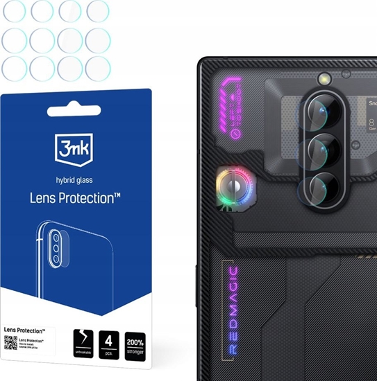 Изображение 3MK 3MK Lens Protect Nubia Red Magic 8 Pro/ 8 Pro+/ 8s Pro Ochrona na obiektyw aparatu 4szt