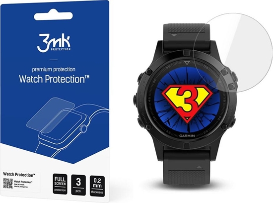 Picture of 3MK 3x SZKO HYBRYDOWE DO GARMIN FENIX 5 47 MM