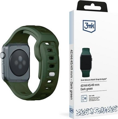 Attēls no 3MK 42/44/45/49 mm Dark Green - 3mk Silicone Watch Strap for Apple