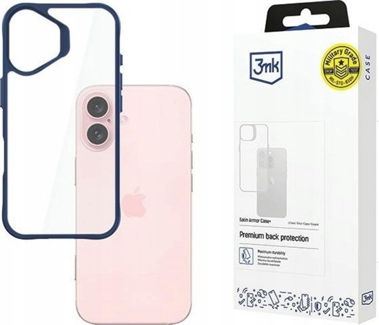 Picture of 3MK Apple iPhone 16 - 3mk Satin Armor Case+ Blue