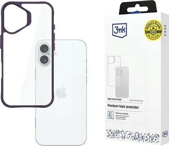 Picture of 3MK Apple iPhone 16 Plus - 3mk Satin Armor Case+ Purple