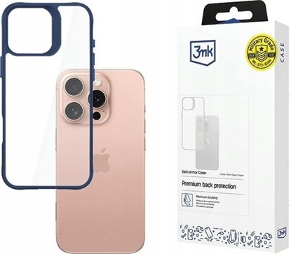 Picture of 3MK Apple iPhone 16 Pro - 3mk Satin Armor Case+ Blue