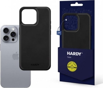 Изображение 3MK 3mk Hardy Apple Silky Leather MagCase for Apple iPhone 16 Pro - Black