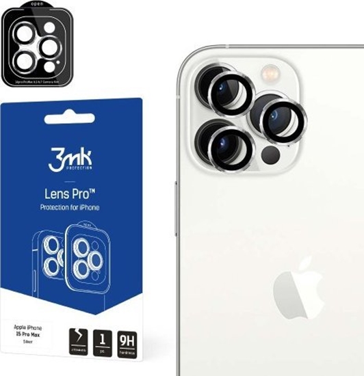 Picture of 3MK Ochrona na obiektyw aparatu z ramk montaow Lens Protection Pro iPhone 15 6.1" srebrny/silver