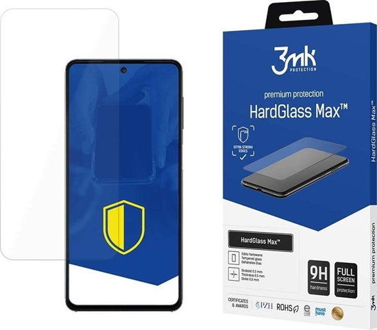 Picture of 3MK Reinforced 3mk HardGlass Max Black Tempered Glass for Samsung Galaxy M53 5G