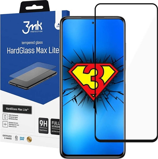 Picture of 3MK Szko hartowane 3mk HardGlass Max Lite do Xiaomi Poco F3 Black