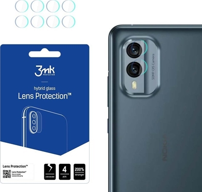 Attēls no 3MK Szko hybrydowe na obiektyw aparatu 3MK Lens Protect Nokia X30 [4 PACK]