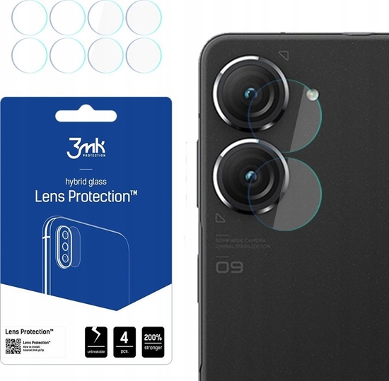 Picture of 3MK Szko hybrydowe na obiektyw aparatu 3MK Lens Protection Asus Zenfone 9 [4 PACK]