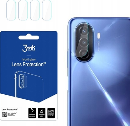 Attēls no 3MK Szko hybrydowe na obiektyw aparatu 3MK Lens Protection Huawei Nova Y70 [4 PACK]