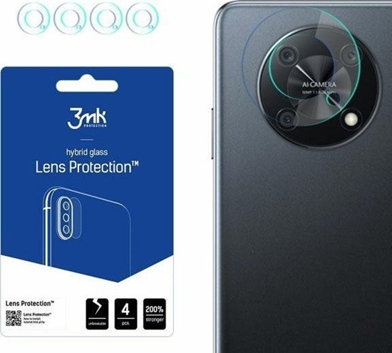 Picture of 3MK Szko hybrydowe na obiektyw aparatu 3MK Lens Protection Huawei Nova Y90 [4 PACK]