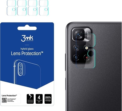 Attēls no 3MK Szko hybrydowe na obiektyw aparatu 3MK Lens Protection Xiaomi Redmi Note 11S 5G/11T 5G [4 PACK]