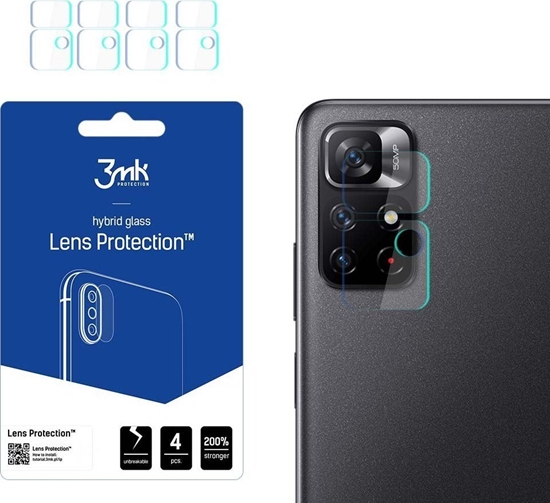 Picture of 3MK Szko hybrydowe na obiektyw aparatu 3MK Lens Protection Xiaomi Redmi Note 11S 5G/11T 5G [4 PACK]