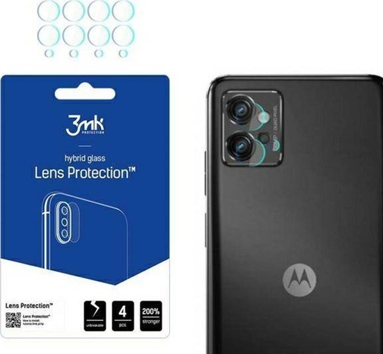 Изображение 3MK Szko hybrydowe na obiektyw aparatu do Motorola Moto G32 4 szt.