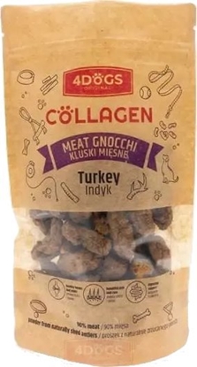 Attēls no 4DOGS 4Dogs Przysmak Dla Psa Kluski Indyk Poroe 100g