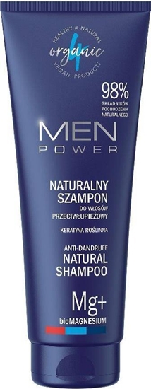Picture of 4organic Men Power naturalny przeciwupieowy szampon do wosów 250ml
