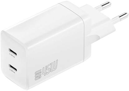 Attēls no 4smarts Ladegert PDPlug Dual 45W GaN 2xC. wei