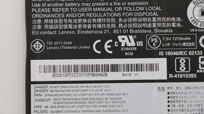 Attēls no 56Wh Lithium-ion battery for Lenovo laptops 5B10R51233,