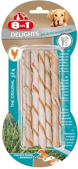 Picture of 8in1 Przysmak 8in1 Delights Pro Dental Twisted Sticks