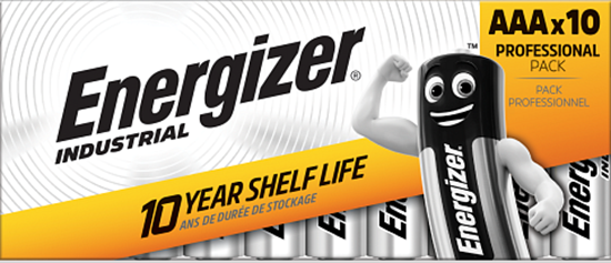 Picture of AAA L03 1.5V Energizer Industrial Alkaline baterijas | MN2400/E92 | cena par 10 gab.