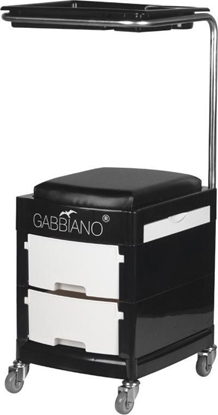 Picture of Activeshop POMOCNIK - TABORET DO PEDICURE 16 PLUS CZARNY/BIAY