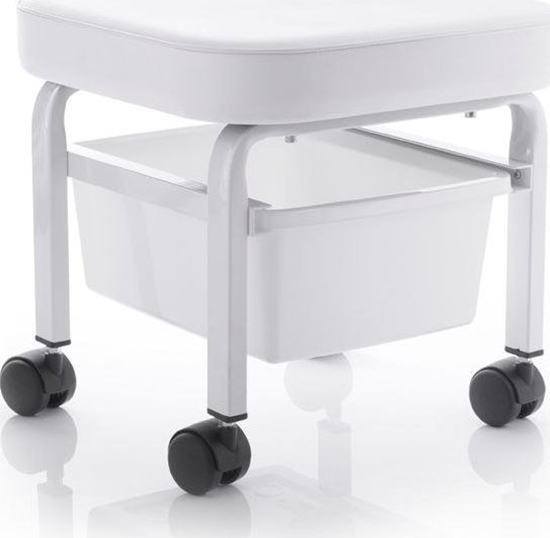 Изображение Activeshop Taboret Kosmetyczny Do Pedicure Z Pojemnikiem