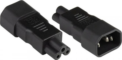 Picture of Adapter AV Alcasa Alcasa PA-1405S adapter wtyczek zasilajcych C14 C5 Czarny