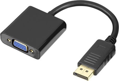 Изображение Adapter AV Deltaco Adapteris DELTACO VGA - DisplayPort, 1080p 60Hz, 0.2m, juodas / DP-VGA7-K / R00110027