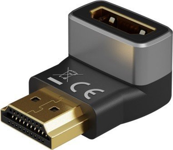 Picture of Adapter AV Goobay Adapter HDMI ktowy 270° pionowy, 8K @ 60 Hz, pozacany