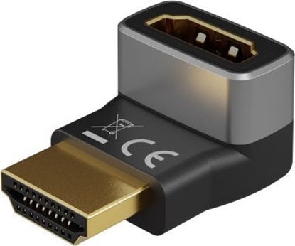 Attēls no Adapter AV Goobay Adapter HDMI ktowy 90° pionowy, 8K @ 60 Hz, pozacany