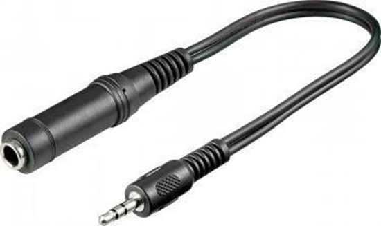 Picture of Adapter AV Goobay Jack 3.5mm - Jack 6.3mm czarny (533108)