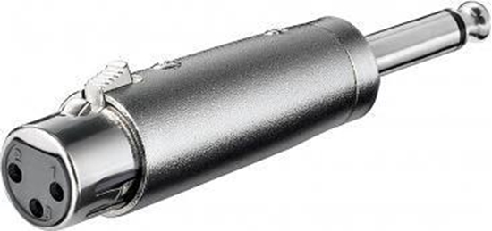 Picture of Adapter AV Goobay Jack 6.3mm - XLR srebrny (JAB-857173)