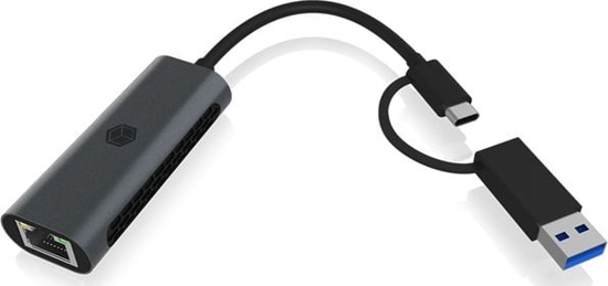 Picture of Adapter AV Icy Box Adapter IcyBox USB3.2 Gen1 Type-A, Type-C 2.5GB Ethernet LAN retail