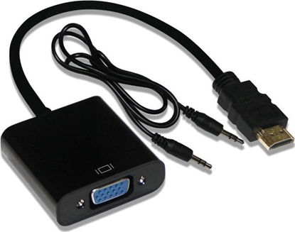 Attēls no Adapter AV Inca INCA Adapter IHTV-7TS HDMI > VGA St. + USB Audio, 1080P, SW retail